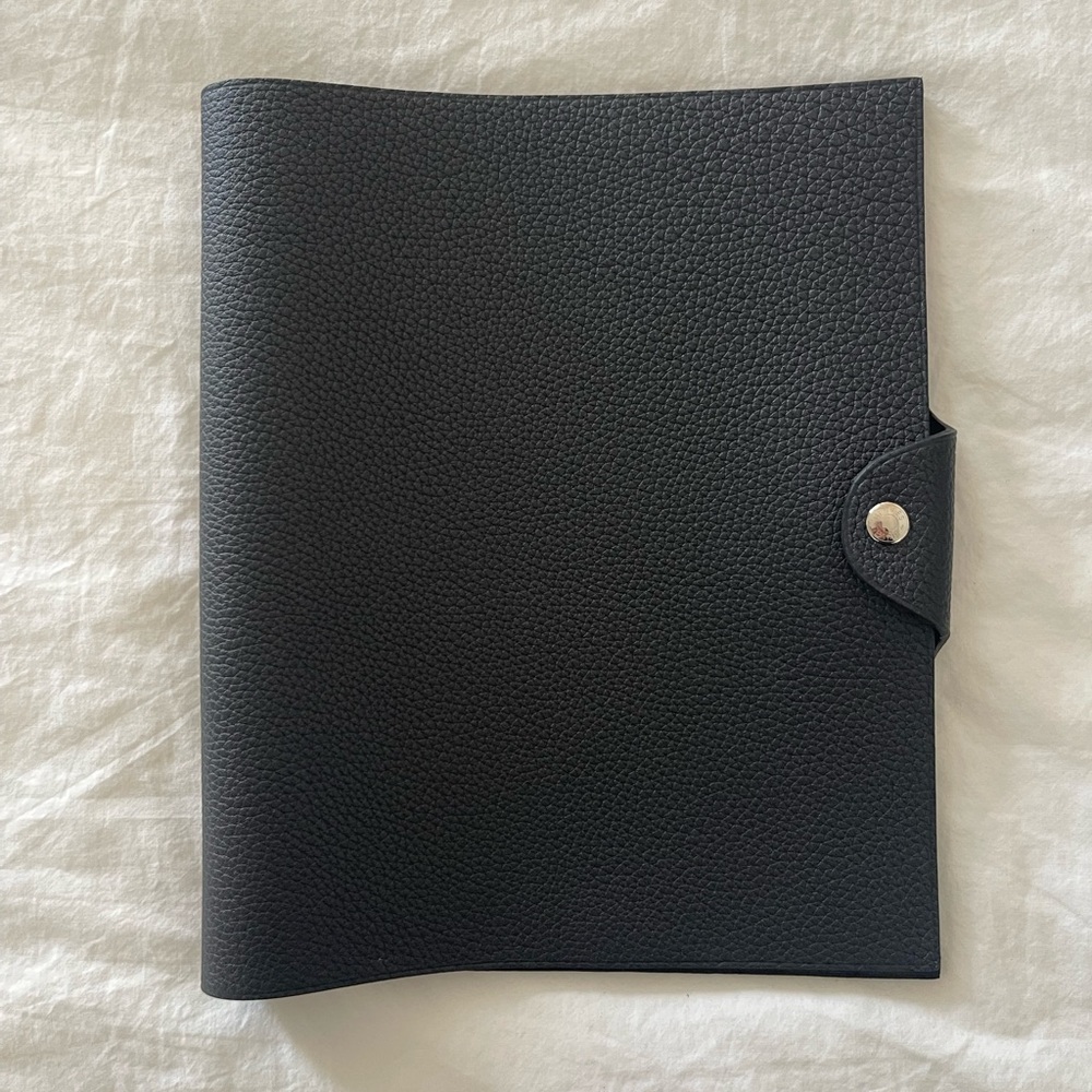 Hermes - ULYSSE MM NOTEBOOK COVER - Noir/Black - BRAND NEW